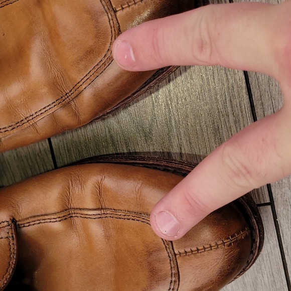 ALLEN EDMONDS‎ Delray Tan Brown Leather Bench Welt Sz 8 D Split Toe Dress Shoes main image 7